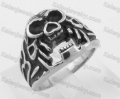 Stainless Steel Skull Ring KJR010332
