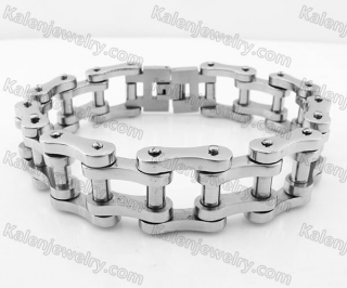 18mm wide Screw Pins Design Steel Bike Chain Bracelet KJB100178