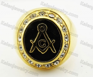 Stainless Steel Masonic Ring KJR010328