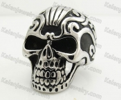 Stainless Steel Skull Ring KJR170028