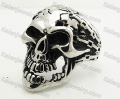Stainless Steel Skull Ring KJR170030