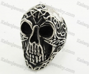Stainless Steel Skull Ring KJR170039
