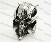 Stainless Steel Skull Ring KJR170042