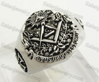 Stainless Steel Masonic Ring KJR170053