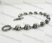 Stainless Steel Skull Bracelet KJB490002
