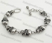 Stainless Steel Skull Bracelet KJB490004