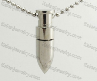 Stainless Steel Bullet Pendant KJP570066