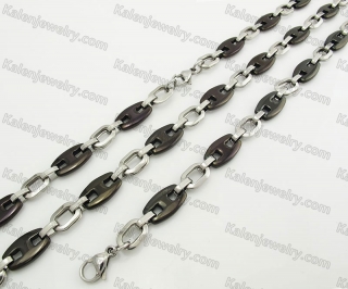 Steel Bracelet and Necklace Set KJS750045