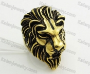 Gold Plating Stainless Steel Lion Ring KJR350387