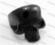 Black Stainless Steel Skull Ring KJR350391