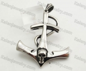 Stainless Steel Skull Anchor Pendant KJP170783