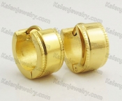Gold Stainless Steel Earrings KJE051423