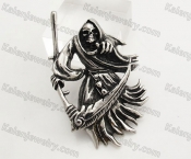 Stainless Steel Skull Witch Pendant KJP350254