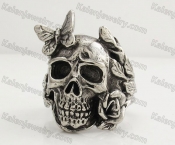 Stainless Steel Skull Ring KJR350421