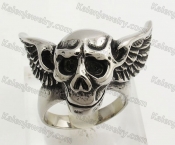 Stainless Steel Skull Ring KJR350424