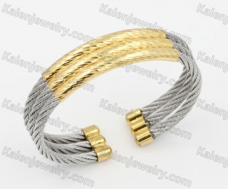 Stainless Steel Wire Cable Bangle KJB850023