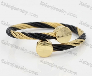 Stainless Steel Wire Cable Bangle KJB850046