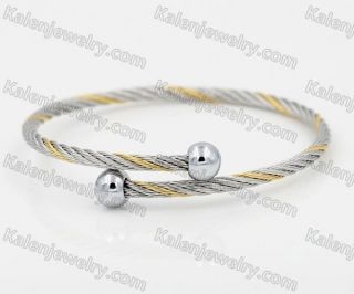 Stainless Steel Wire Cable Bangle KJB860009