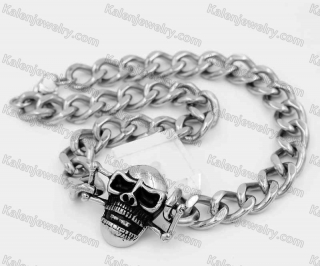 Stainless Steel Skull Necklace KJN520004