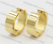 Gold Stainless Steel Earrings KJE051445