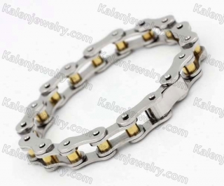 11mm wide Steel Bicycle Chain Bracelet KJB100194