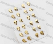 (price for 12 pairs) punisher earrings Ear Studs KJE950003