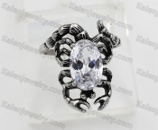 Steel Inlay Stone Scorpion Ring KJR170068