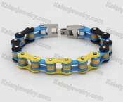 Three-Tones Ladies Motorcycle Chain Bracelet KJB710112