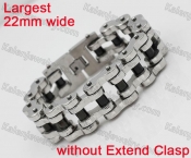 Largest 22mm Wide Motorcycle Chain Bracelet KJB710117