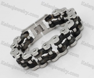 Steel with the Cellulose Acetate Plastic Sheet Glasses Central Pieces Motorcycle Chain Bracelet KJB360072
