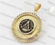 Gold Plating Steel Masonic Pendant KJP260065