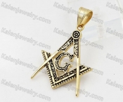 Gold Plating Steel Masonic Pendant KJP260071