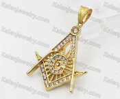 Gold Plating Steel Masonic Pendant KJP260072