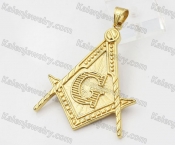 Gold Plating Steel Masonic Pendant KJP260074