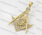 Gold Plating Steel Masonic Pendant KJP260075