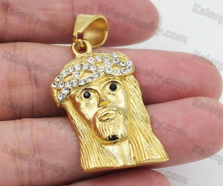 Gold Plating Steel Jesus Avatar Pendant KJP260084