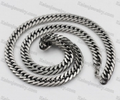 Retro Black Inside Steel Necklace KJN150624