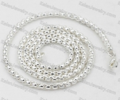 Silver Plated Steel Necklace KJN10-0205