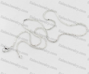 Silver Plating Stainless Steel Necklace KJN000225