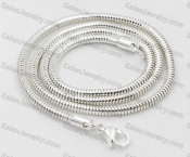 Silver Plating Stainless Steel Necklace KJN000232