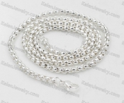 Silver Plating Stainless Steel Necklace KJN000233