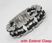225×21.5mm Bike Chain Bracelet with Extender Clasp KJB710115