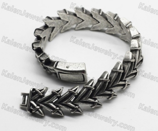 Ancient Silver Plating Steel Bracelet KJB36-0525