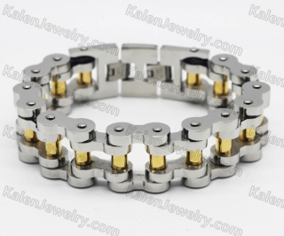 23mm wide Good Polishing Motorcycle Chain Bracelet KJB52-0073