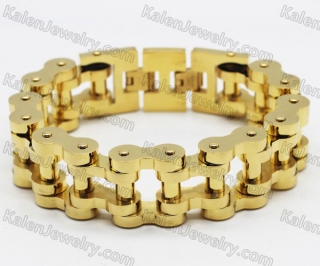 23mm wide Good Polishing Motorcycle Chain Bracelet KJB52-0075