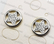 925 Silver Star Ear Studs KJSE115-0012