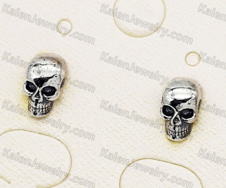 925 Silver Skull Ear Studs KJSE115-0018