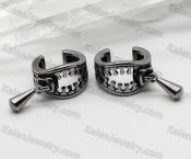 steel zipper ear cuffs KJE69-0198