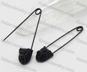Steel Wolf Safety Pins|Earrings KJE69-0227