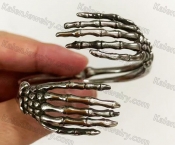 thin steel skeleton hand bracelet KJB118-0002
